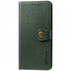 Шкіряний чохол-книжка GETMAN Gallant (PU) для Xiaomi Redmi Note 8 Pro  Зелений - 00000043338_1