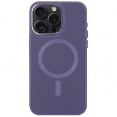 Шкіряний чохол Bonbon Leather Metal Style with MagSafe для Apple iPhone 13 Pro (6.1")  Сірий / Lavender - 00000065458_6