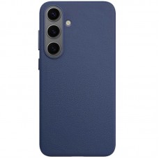 Шкіряний чохол Leather Case (AAA) для Samsung Galaxy S25  Dark Blue - 00000076420_4