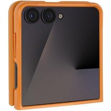 Шкіряний чохол Leather Case (AAA) для Samsung Galaxy Z Flip5  Brown - 00000073289_2