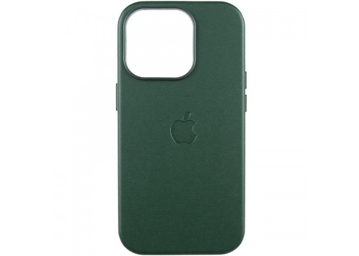 Шкіряний чохол Leather Case (AAA) with MagSafe and Animation для Apple iPhone 15 Pro Max (6.7