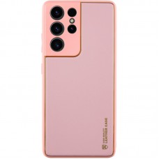 Шкіряний чохол Xshield для Samsung Galaxy S21 Ultra  Рожевий / Pink - 00000066480_10