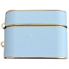 Шкіряний футляр Suitcase для навушників AirPods 3  Blue - 00000068146_2