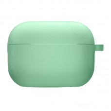 Силіконовий футляр з мікрофіброю для навушників Airpods Pro  Зелений / Spearmint - 00000039443_5