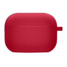 Силіконовий футляр з мікрофіброю для навушників Airpods Pro 2 / Pro  Червоний / Rose Red - 00000057648_13