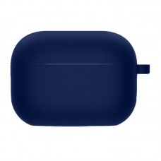 Силіконовий футляр з мікрофіброю для навушників Airpods Pro 2 / Pro  Темно-синій / Midnight blue - 00000057648_27