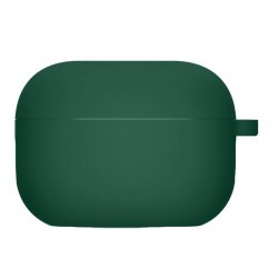 Силіконовий футляр з мікрофіброю для навушників Airpods Pro 3  Зелений / Pine green - 00000082130_14
