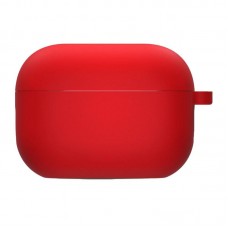 Силіконовий футляр з мікрофіброю для навушників Airpods Pro 3  Червоний / Red - 00000082130_17