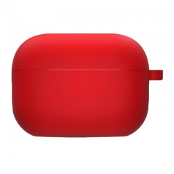 Силіконовий футляр з мікрофіброю для навушників Airpods Pro 3  Червоний / Red - 00000082130_17