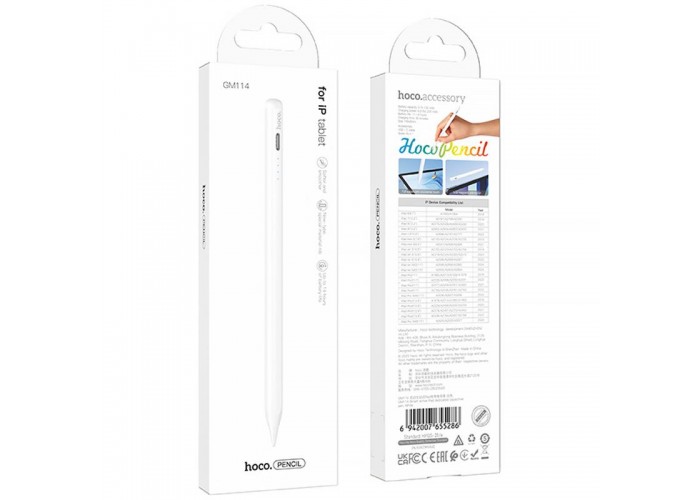 Стілус Hoco GM114 Smart active Pad dedicated capacitive pen for iPad
