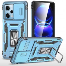 Ударостійкий чохол Camshield Army Ring для Xiaomi Redmi 12 / Poco M6 Pro 5G  Блакитний / Light Blue - 00000068272_1