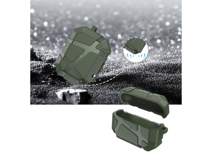 Ударостійкий футляр Titan Armor для навушників Airpods Pro 2 / Pro
