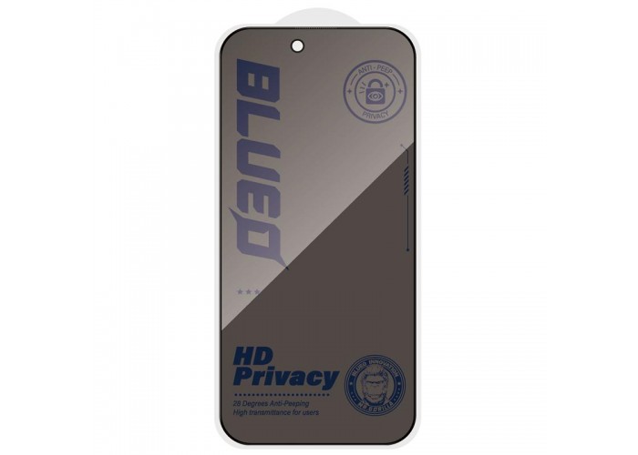 Захисне 2.5D скло Blueo Full Cover Anti-Peep для Apple iPhone 17 / 17 Pro (6.3