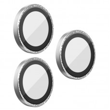 Захисне скло BlueO Metal на камеру для Apple iPhone 16 Pro / 16 Pro Max / 15 Pro / 15 Pro Max  Срібний / Silver Diamond - 00000074984_3