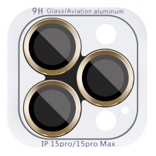Захисне скло Metal Classic на камеру (у упак.) для Apple iPhone 16 Pro (6.3") / 16 Pro Max (6.9")  Золотий / Gold - 00000074638_4
