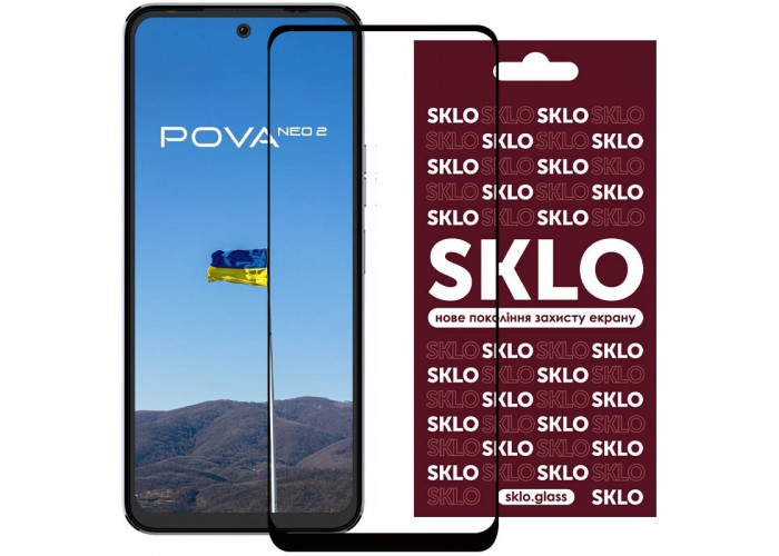 Захисне скло SKLO 3D для TECNO Pova Neo 2 (LG6n)