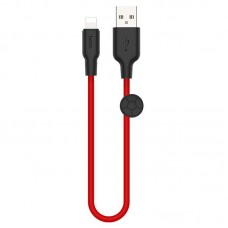 Дата кабель Hoco X21 Plus Silicone Lightning Cable (0.25m)  Black / Red - 00000035242_2