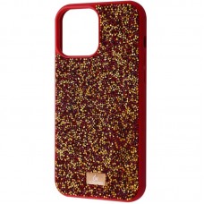 TPU чехол Bling World Rock Diamond для Apple iPhone 14 (6.1")  Красный - 00000057521_1