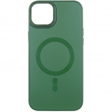 Чехол TPU+Glass Sapphire Midnight Open Camera with MagSafe для Apple iPhone 15 (6.1")  Зеленый / Forest green - 00000066256_3