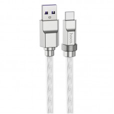 Дата кабель Hoco U113 Solid 100W USB to Type-C (1m)  Silver - 00000069088_2