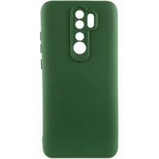 Чехол TPU GETMAN Liquid Silk Full Camera для Xiaomi Redmi 9  Зеленый / Dark green - 00000073800_3