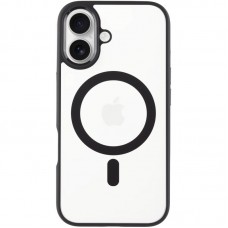 TPU+PC чохол Blueo Skin Friendly Frosted with MagSafe для Apple iPhone 16 (6.1")  Чорний - 00000073495_1