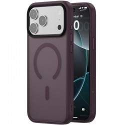 TPU+PC чохол Blueo Skin Friendly Frosted with Magnetic Fit для Apple iPhone 17 Pro Max / 18 Pro Max  Бордовий / Deep Cherry - 00000081524_4