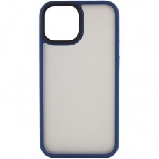 TPU+PC чохол Metal Buttons для Apple iPhone 13 (6.1")  Синій / Navy Blue - 00000049106_3