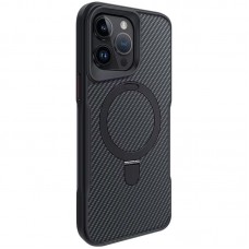 TPU+PC чохол Metal Buttons with MagSafe Carbon Ring для Apple iPhone 15 Pro (6.1")  Чорний - 00000073485_2