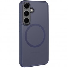 TPU+PC чохол Metal Buttons with MagSafe Colorful для Samsung Galaxy S24+  Синій / Navy Blue - 00000076844_2