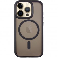 TPU+PC чохол Metal Buttons with MagSafe для Apple iPhone 16 Pro (6.3")  Чорний - 00000073092_4