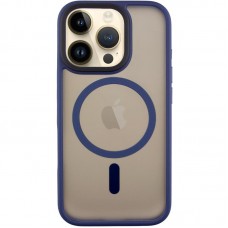 TPU+PC чохол Metal Buttons with MagSafe для Apple iPhone 16 Pro Max (6.9")  Синій - 00000073093_2