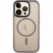 TPU+PC чохол Metal Buttons with MagSafe для Apple iPhone 16 Pro Max (6.9")  Сірий - 00000073093_5