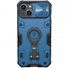TPU+PC чохол Nillkin CamShield Armor Pro no logo (шторка на камеру) для Apple iPhone 14 / 13 (6.1")  Синій - 00000056009_3