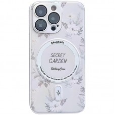 TPU+PC чохол Secret Garden with MagSafe для Apple iPhone 14 Pro Max (6.7")  White - 00000058008_5
