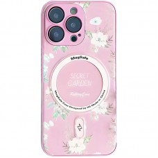 TPU+PC чохол Secret Garden with MagSafe для Apple iPhone 16 Pro Max (6.9")  Pink - 00000074300_4