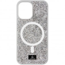 TPU чохол Bling World Rock Diamond with MagSafe для Apple iPhone 12 Pro / 12 (6.1")  Silver - 00000075851_10