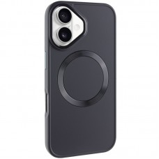 TPU чохол Bonbon Metal Style with MagSafe для Apple iPhone 16 (6.1")  Чорний / Black - 00000074337_11