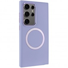 TPU чохол Bonbon Metal Style with MagSafe для Samsung Galaxy S24 Ultra  Бузковий / Dasheen - 00000068647_10