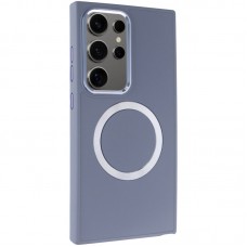 TPU чохол Bonbon Metal Style with MagSafe для Samsung Galaxy S24 Ultra  Сірий / Lavender - 00000068647_8