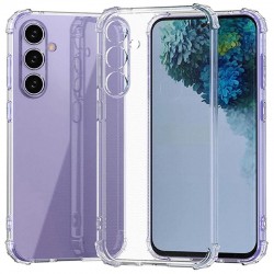 TPU чохол GETMAN Ease logo посилені кути Full Camera для Samsung Galaxy S25 FE  Безбарвний (прозорий) - 00000082053_1