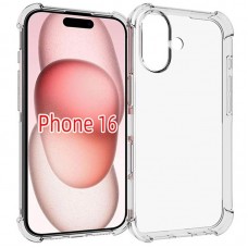 TPU чохол GETMAN Ease logo посилені кути для Apple iPhone 16 (6.1")  Безбарвний (прозорий) - 00000073457_1