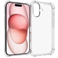 TPU чохол GETMAN Ease logo посилені кути для Apple iPhone 16 Plus (6.7")  Безбарвний (прозорий) - 00000073459_1