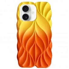 TPU чохол Leaf для Apple iPhone 16 (6.1")  Yellow / Orange - 00000077611_8