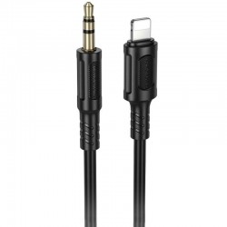 Аудіо кабель Aux Borofone BL25A Nice (Lightning to AUX 3.5mm) (1m)  Black - 00000085111_1