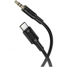 Аудіо кабель Aux Borofone BL25B Nice (Type-C to AUX 3.5mm) (1m)  Black - 00000081937_1