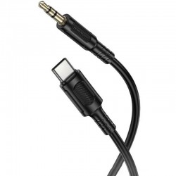 Аудіо кабель Aux Borofone BL25B Nice (Type-C to AUX 3.5mm) (1m)  Black - 00000081937_1