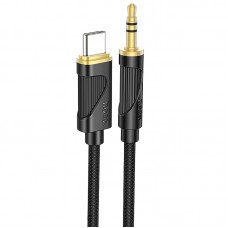Аудіо кабель Aux Hoco UPA30 Friend (Type-C to AUX 3.5mm) (1m)  Black - 00000086532_1