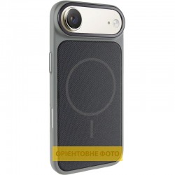 Чохол TPU TechWoven Hybrid with MagSafe для Apple iPhone 17 Air (6.5")  Grey / Black - 00000084836_4