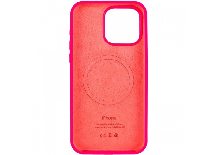 Чохол Silicone Case (AA) Logo with MagSafe для Apple iPhone 15 (6.1